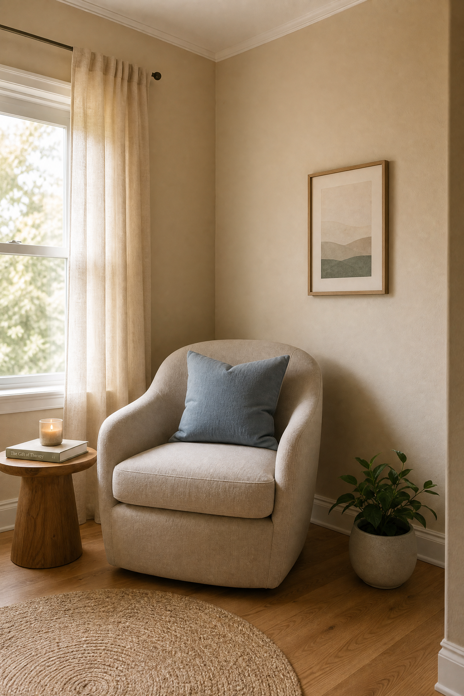 A quiet corner of the Starrett Wellness Group office