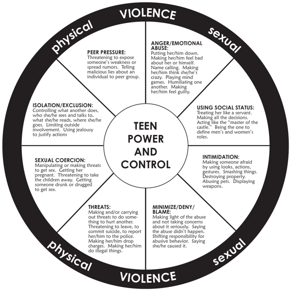 The Teen Power and Control Wheel