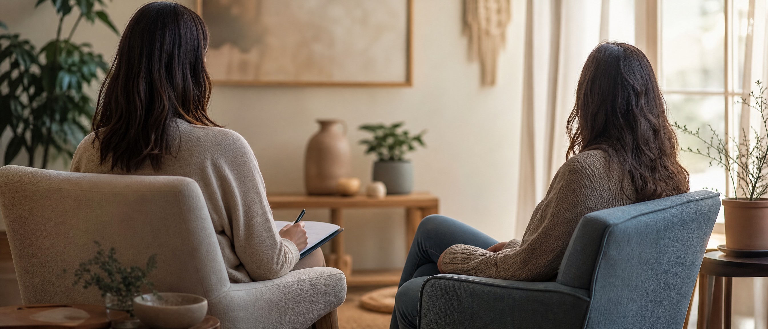 Discreet individual trauma therapy session